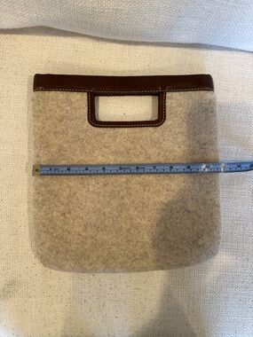 Banana Republic taupe wool bag